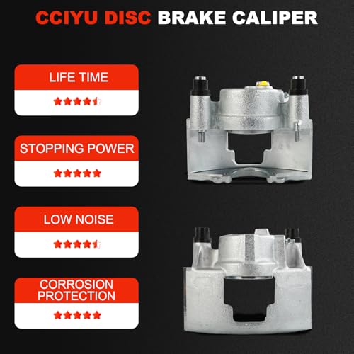 Image of cciyu Front Left & Right Brake Calipers Assembly 18-4298 18-4297 For Chevy For C1500 Suburban /For C2500 /For Express 2500 /For K1500 Suburban /For K2500 /For Tahoe,For Dodge,For GMC