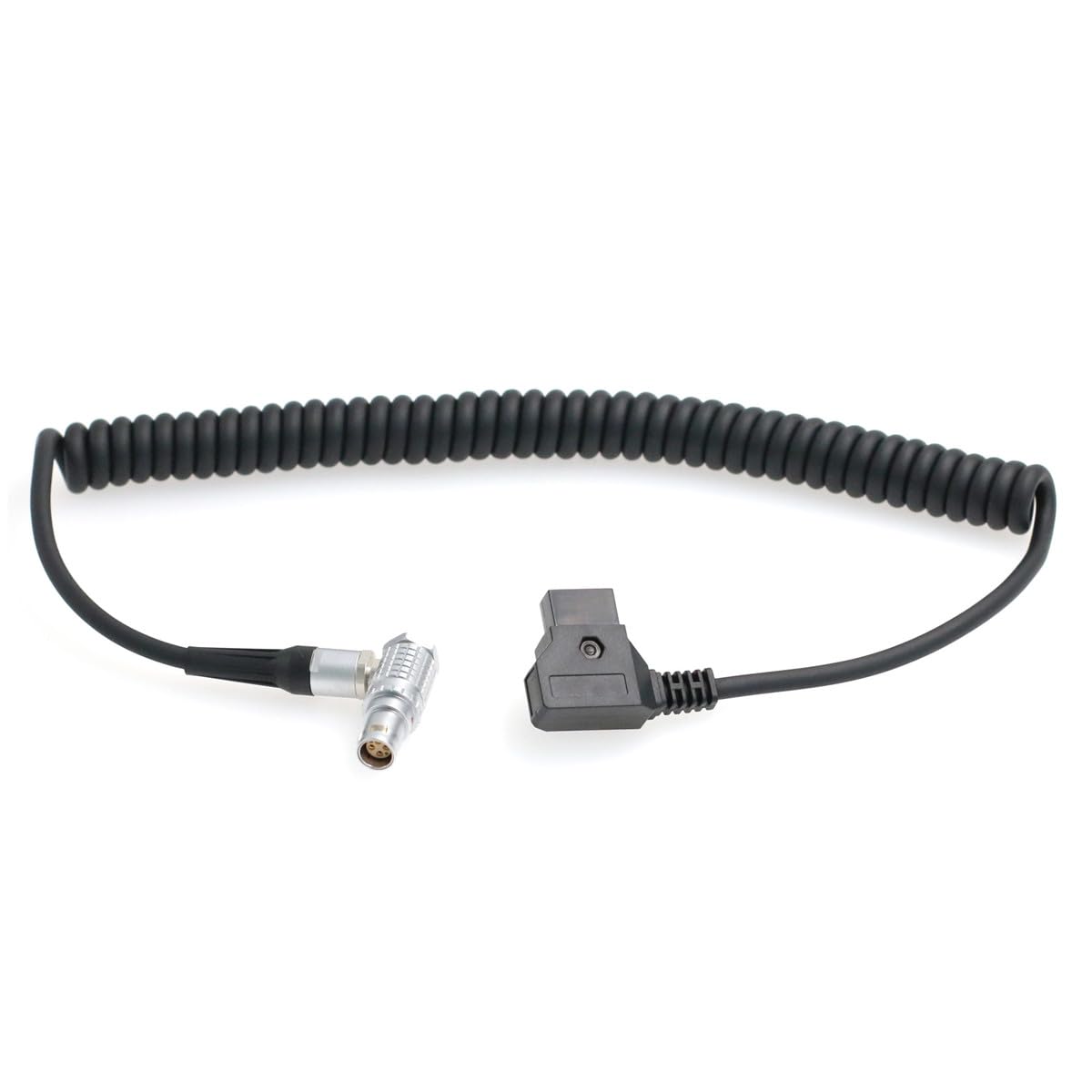 Coiled Power Cable for RED Komodo-X V-Raptor Scarlet Epic DSMC2, DJI Ronin 4D Camera D-tap Right Angle Female 6 Pin
