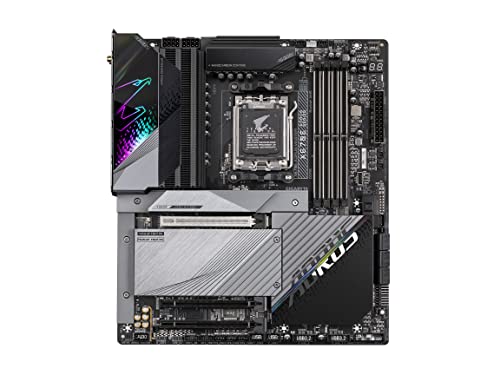 Image of GIGABYTE X670E AORUS Master (AM5 / LGA 1718 / AMD X670E / EATX / DDR5 / Quad M.2, PCIe 5.0 / USB 3.2 Gen2X2 Type-C /Intel WiFi 6E / Intel 2.5GbE LAN /Q-Flash Plus /Gaming Motherboard)