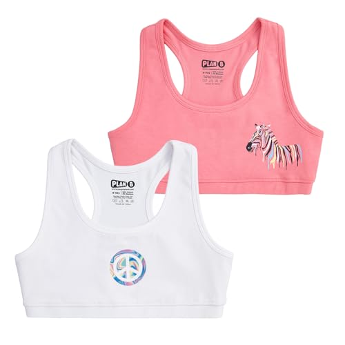 Image of YouGotPlanB Cotton Sports Bra | Ages 8-16 Years | Racerback Style | Non-Padded, Double-Layered for Coverage