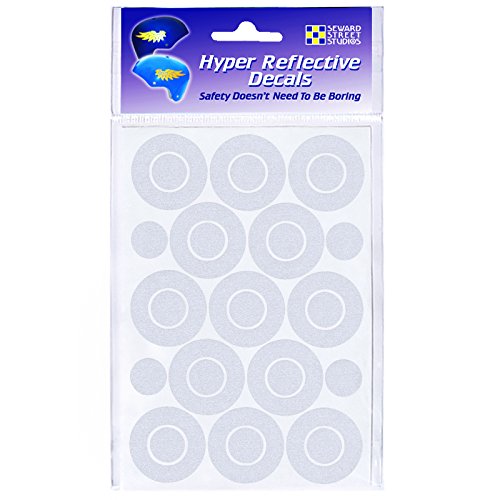 Seward Street Studios Reflective Decals Circles and Dots Set – Dots Safety Sticker Kit – Dot Reflector Stickers