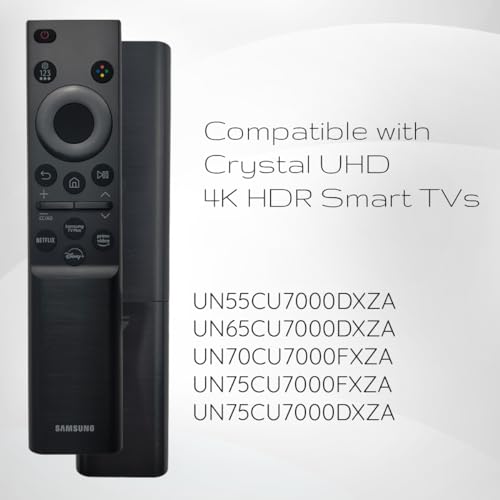 Image of Original OEM BN59-01388A Remote Control for Crystal UHD 4K CU7000 Series Smart TV Includes Netflix Prime Video & Disney+ Shortcuts