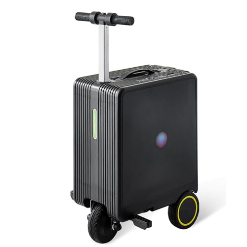 Electric Suitcase Smart Luggage 36L Portable Rideable Suitcase Load 120KG, Removable Battery, TSA Lock, Boardable, for Travel/Vacation Black