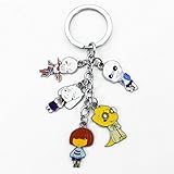 Momoso_Store papyrus annoying dog keychain zinc alloy keyring backpack pendant