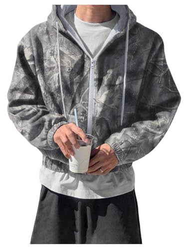 Men's Camo Graphic Hoodies Y2k Long Sleeve Hooded Crop Sweatshirts Streetwear3