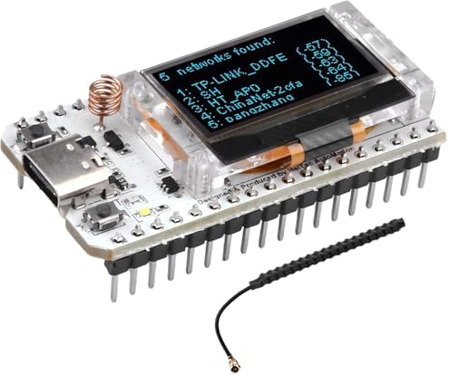 diymore ESP32 LoRa Development Board with OLED Display and Antenna Type C Dual-Core IOT Board 240MHz Bluetooth WiFi Module CP2012 1262 863 928MHz