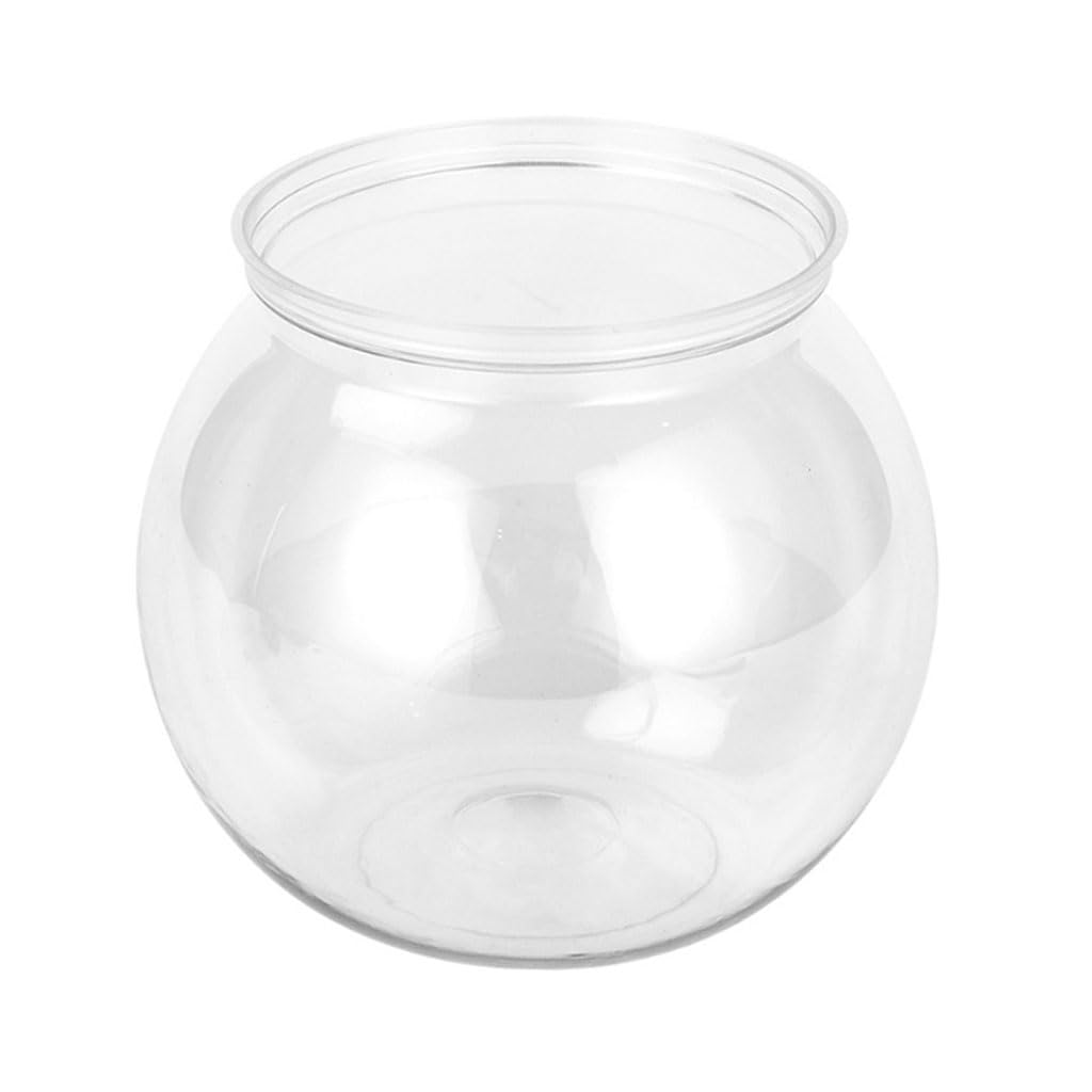 Acquario da tavolo Acquario rotondo a forma ovale piccolo design trasparente per uso domestico Micro paesaggio vaso bottiglia ciotola globo casa vetro trasparente Ciotola per pesci decorativa