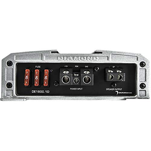 DE1600.1D 1600W RMS Diamond Elite Series Monoblock Class-D Full-Range Car Amplifier
