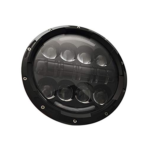 yeacher Farol de LED de motocicleta redondo de 7 polegadas com substituição DRL branco/âmbar para Je