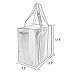 Gift Expressions Grocery Tote Bag | 10 Pack | Royal Blue | Heavy Duty Large Gift Bags & Super Strong, Reusable Eco Friendly Shopping Bags, Stand Up Bottom, Recyclable Non Woven Tote Bags