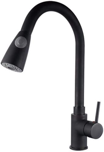 Grifo mezclador de cocina tipo dibujo, tanque de dibujo, grifo de cocina para cocina, grifo de agua fría y caliente negro de cobre