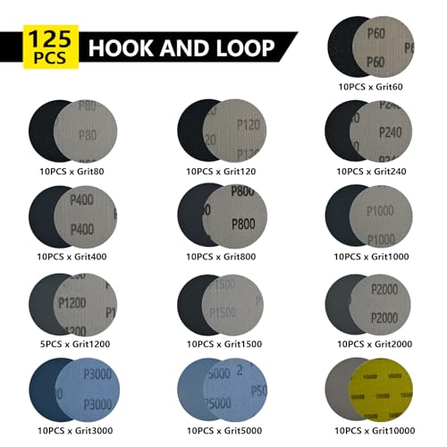 DELUN 138-PC Sanding Disc Drill Polishing Kit with Code - Image 4