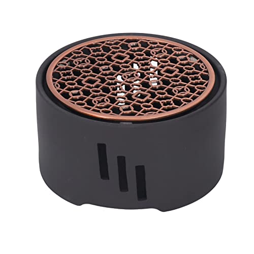 Teapot Warmer Kit with Bronze Mat, Functional Heating Base for Coffee Tea Beverages, Clay and Iron Construction, Compact Warming Tool for Home Kitchen Office Use