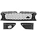 TOPIZONE 3pc Front Bumper Grille+Air Side Vents Set Compatible with Land Rover Range Rover Sport 2010 2011 2012 2013 Gloss Black
