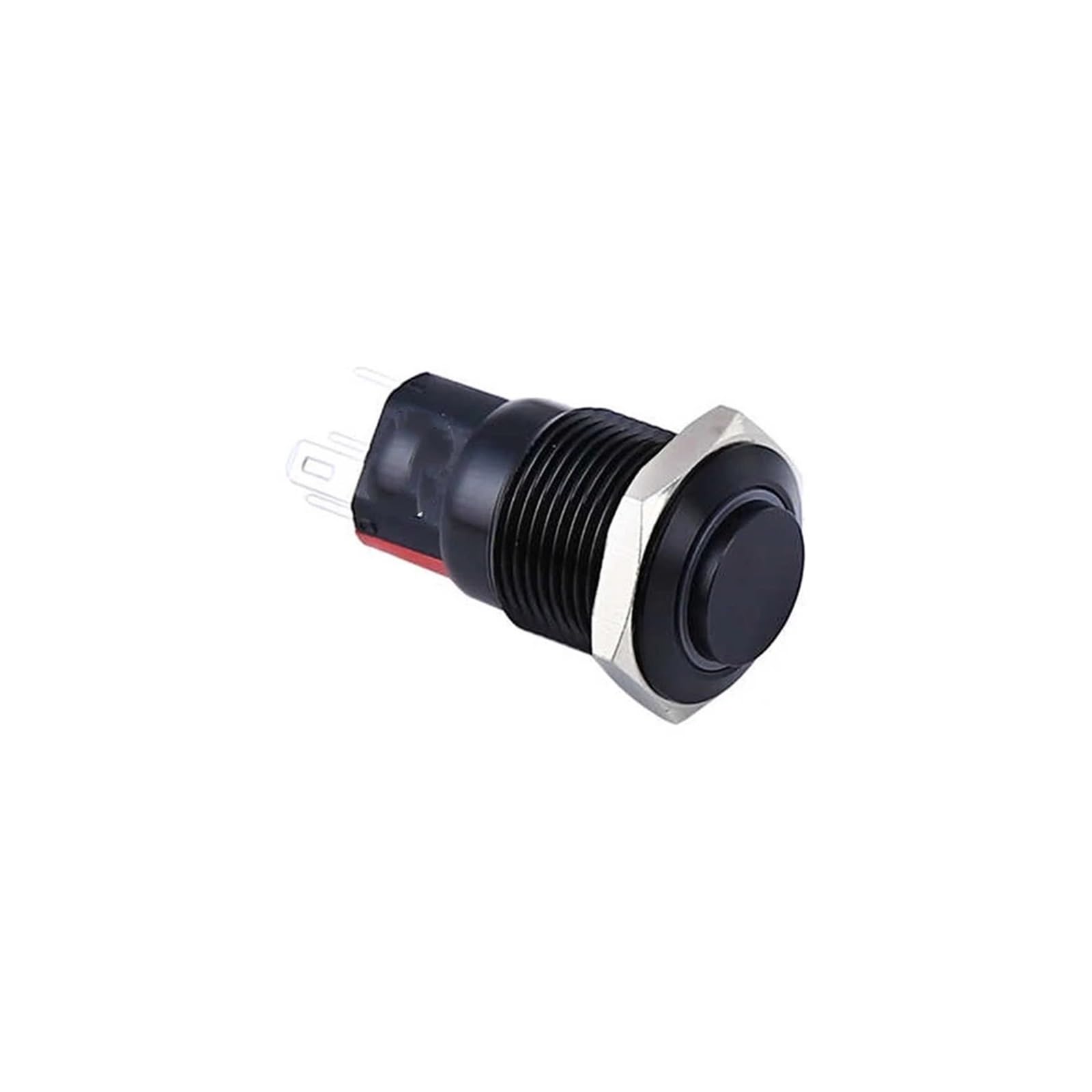 Bouton-poussoir en acier inoxydable noir 16mm de prestige - 3