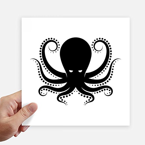 Pegatinas de pulpo negro DIYthinker vinilos decorativos de 20 cm para paredes 4 piezas 2