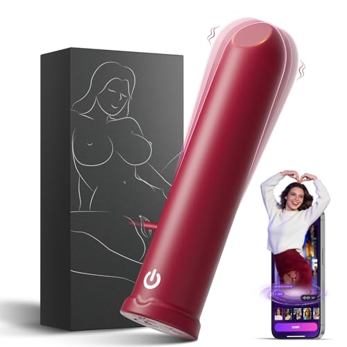 Bullet Vibrators Adult Toys Female Sex Toys with 10 Vibration Real-Time AI Sync Lipstick Mini Vibrator for G Spot Clitoral Stimulation Portable Clitorals Stimulator App Controlled Small Women Sex Toy