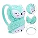 LIFKOME 2Pcs Earmuffs Warm Ear Covers for Winter Cute Fox Design Lightweight and Washable Cold Weather Ear Protection for Boys for Outdoor Activities