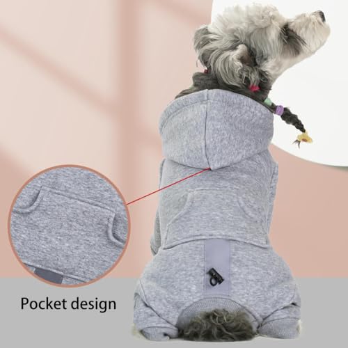Manteau plein corps chiot en polaire douce haut de gamme - 4