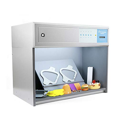 Color Matching Cabinet, Commercial Textile Color Matching Cabinet 4 Light Sources Assessment Cabinet Fabric Textile Clothes Color Cabinet Device Tool
