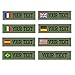 personnalisée Nom militaire Patch brodé, étiquette de nom personnalisée (Vert)