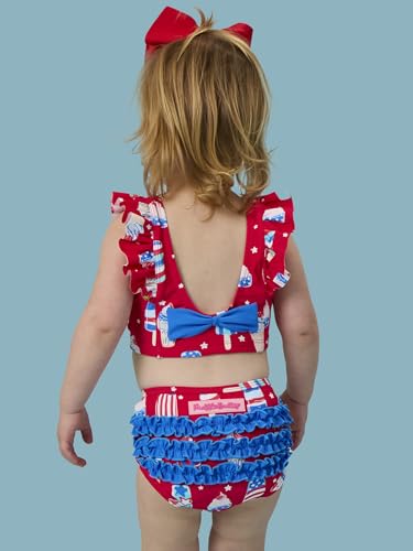 Image of RuffleButts Baby /Toddler Girls UPF50+ Waterfall Tankini Two Piece Swimsuit