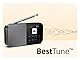 SHARP DR-P520(GY) Tragbares Digitalradio (DAB/DAB+/FM mit RDS, USB, Bluetooth 5.3) Speicher für 120 Sender, 3,5mm Klinke, Wecker-Funktion, Grau/Schwarz