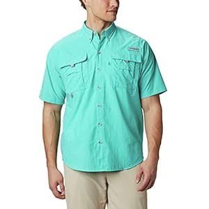 Columbia Men’s Standard Bahama Ii Short Sleeve Shirt, Bright Aqua, XX-Large