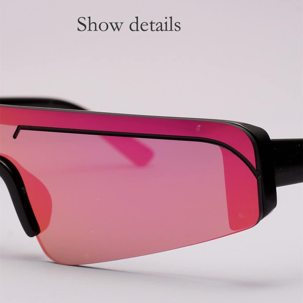 Cat Eye Sunglasses Women Vintage Men Eyewear Small Half Frame Female Shades UV400 Glasses Mirror Male