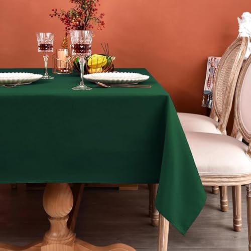 Nappe en polyester anti-plis rouge lavable pour effacer les corvées - 4