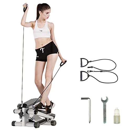 IRELOJ Mini Home Stepper with Training Computer, Endurance Training Home Fitness Equipment, Stepper with Resistance Band, 380 Pounds