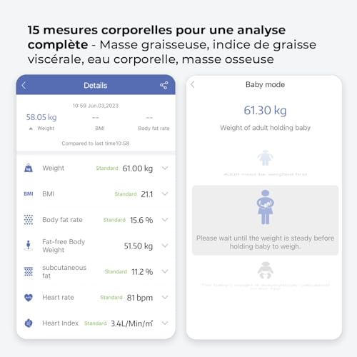 Pèse-Personne Connecté Bluetooth Haepi pour Comprendre sa Perte de Graisse
