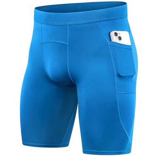 Anawakia Compression Shorts for Men Pocket Compression Spandex Underwear Shorts Running Workout...