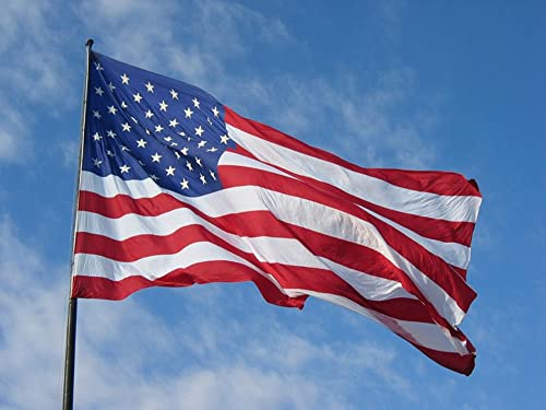 Drapeau États-Unis 150 x 90 cm avec 2 Œillets Métalliques Flag Américain pour Festivals Manif Decoration Extérieur Jardin Défilé - Tissue Lumineux et Vif