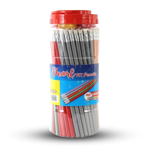 Image of Pencils | Super Fun Unicorn & Space Cartoon Theme Dark Lead Pencils for Kids | HB Writing Pencils for Girls & Boys | School & Return Gift Stationery. (Pearl Pencil (100))