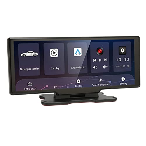 Caméra de Tableau de Bord Miroir T30 pour Voitures, WiFi BT5.0 Double Caméra de Tableau de Bord, Enregistreur Vidéo DVR de Voiture HD, Capteur G de Surveillance de Stationnement, Facile à(T30)