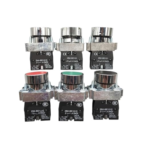 Interrupteur bouton-poussoir momentané 22mm 10A XB2-BA31 vert