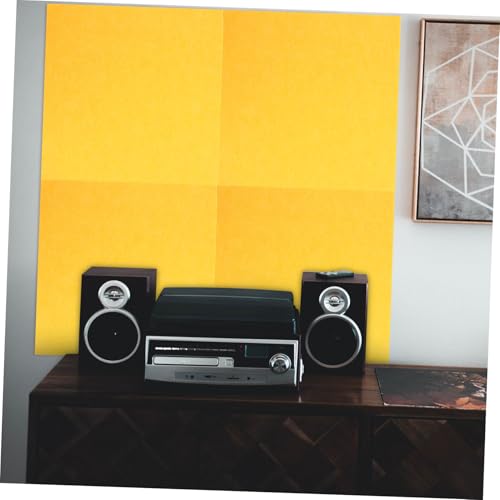 Panel acústico de fieltro para absorción de sonido, conjunto de 5 piezas, tamaño 30x30x0.9 cm, ideal para tratamiento acústico y aislamiento en sala de música y KTV miniatura 5