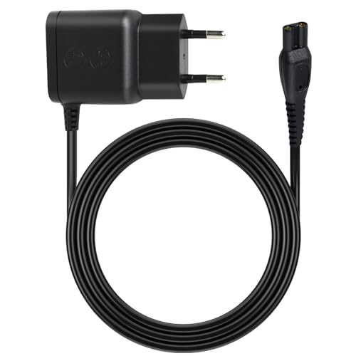 HQ8505 Cargador Afeitadora para Philips Compatibile con Philips Series, 9000 7000 5000 3000, MG7720/MG7770/QP6530/QP6520/QP651, 15V Adaptador Cargador Cable Afeitadora, Cargador Afeitadora Adaptador