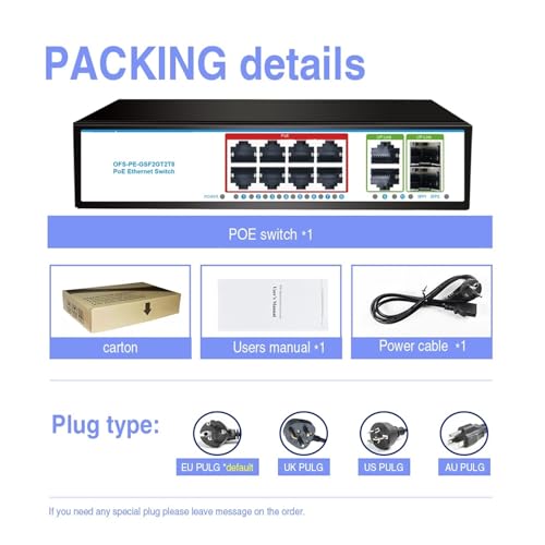 Switch PoE+ SFP Gigabit 120W boîtier durable pour infrastructure réseau fluide