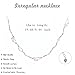 Buyongwant Y2k Irregular Necklace Moonlight Stone Splice Personalized Versatile Collar Chain Fashion Women's Pendant Silver Jewelry for Women 16.34 Inch