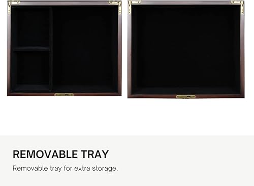 Miniatura 5 de Caja de madera estilo antiguo para tesoros y recuerdos con cierre en latón