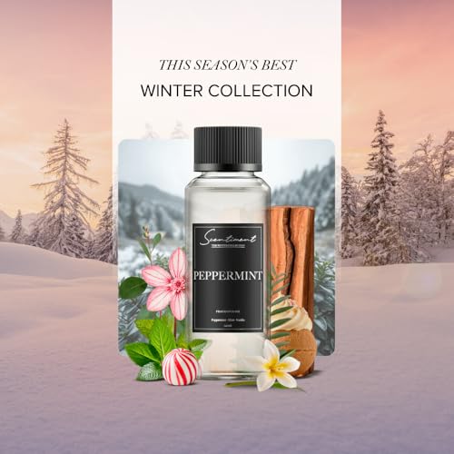 Scentiment - Peppermint Winter Collection Diffuser Oils | Aromatherapy Home Fragrance | Luxurious Scent with Notes of Peppermint, Mint, Vanilla, 120ml