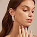 Ritach Golden Dangle Earrings for Women Trendy Women Fashion Chain Earrings for Prom Gifts (flatchain-Gold)