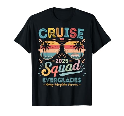 Cruise Squad 2025 Everglades Family Group Matching Summer Maglietta