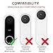 45° Corner Mount Wedge Compatible with Google Nest Hello Video Doorbell 1st Generation - Wired | Lets You Point Doorbell, Better Night Picture, Reduced Infrared Glare, Made in UK