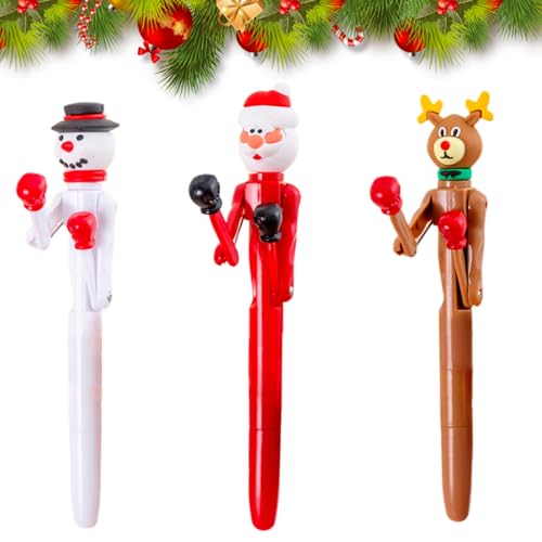 12 Pezzi Penna Natalizia, Natale Penne a Sfera, Penna Di Natale, Penne Natale Regali Creativi per Bambini, Penne Di Natale, Natale Scrittura Retrattile Penna Gel Per Gli Studenti Bambini Regali