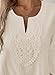 EVALESS Womens Tops Trendy 2026 Boho 3/4 Sleeve Embroidered Lace V Neck Business Work Blouses Dressy Casual Spring Fashion Outfits Parchment M