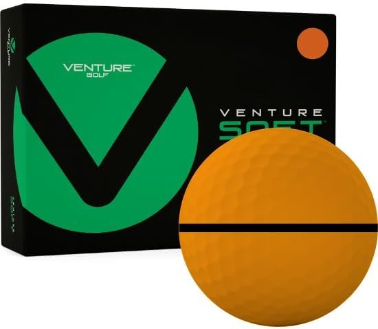 Venture Golf Soft Matte Orange AlignXL Golf Balls