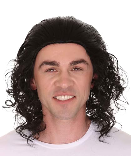 Wigs2you.com �����Y �����O�J�[���[�E�B�b�O �����@�� 80�N��X�^�C�� �p�[�e�B�[ �R�X�v������ ���R�Ȋ����� �j���p���� - �u���b�N